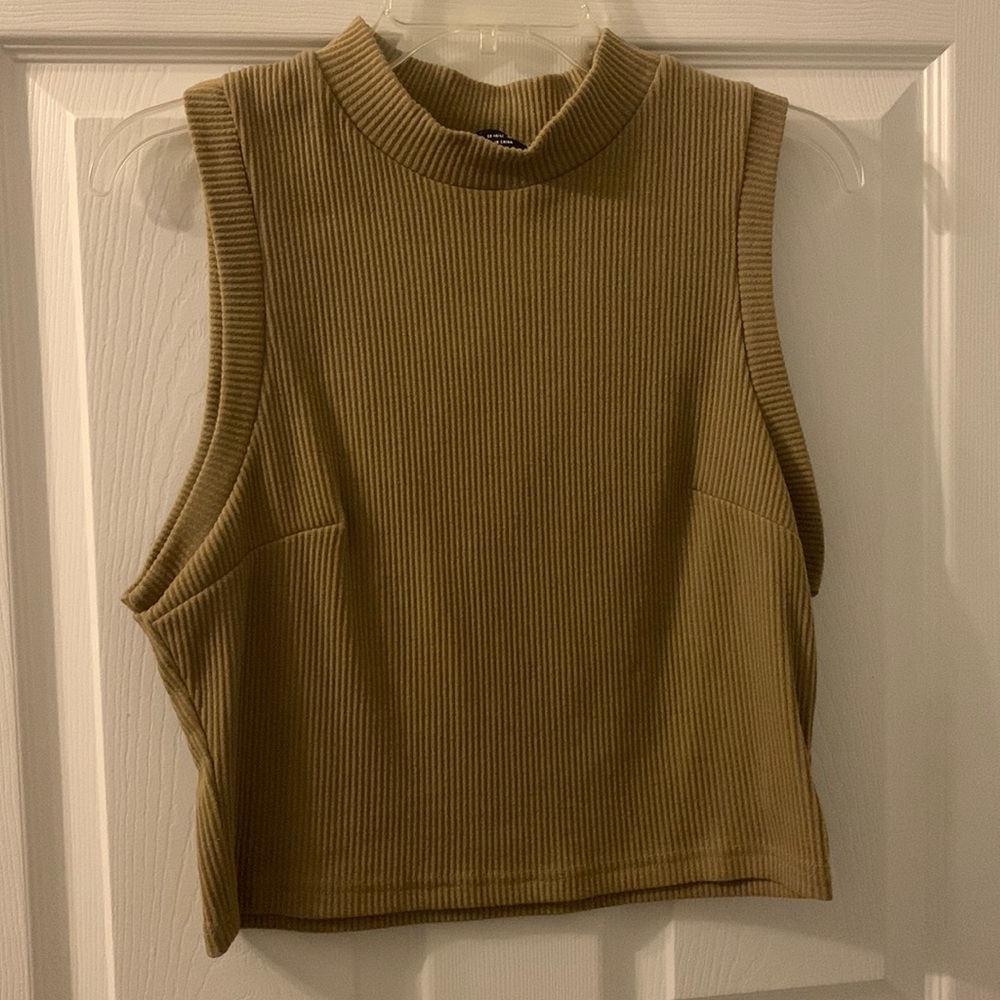 SHEIN Mustard Colored Crop Top